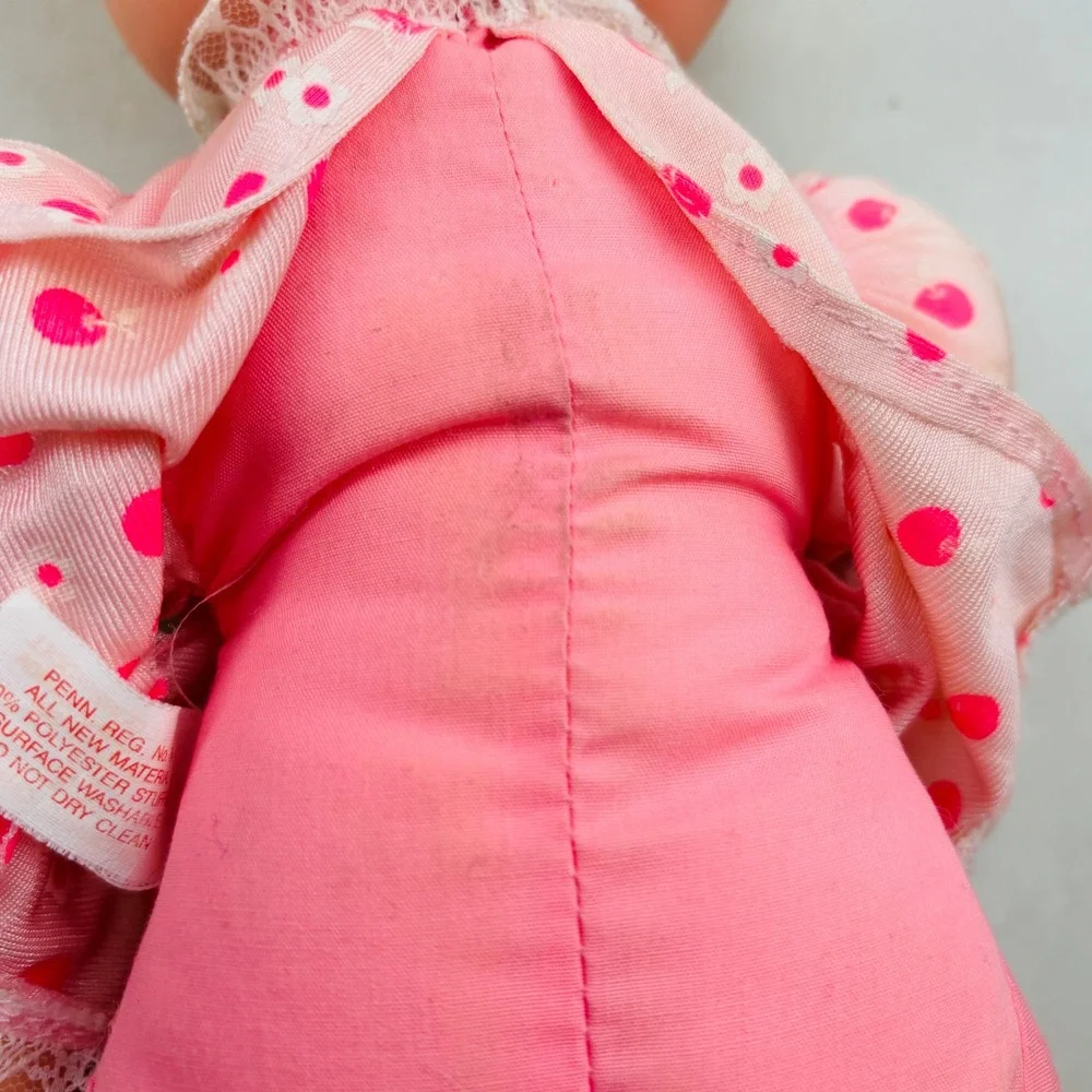 Vintage Kenner Baby All Gone Doll Only Blonde Blue Eyes Pink Cherry Dress 1992